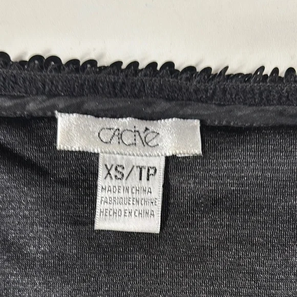 Cache Black Sequin V-Neck Sweater - Picture 4 of 8